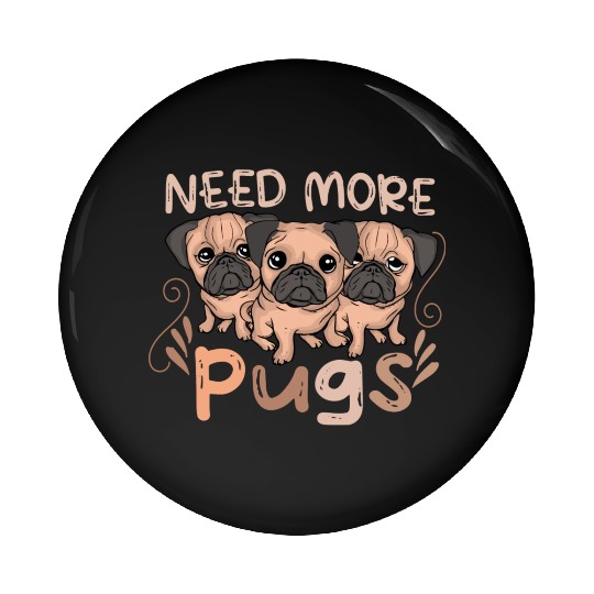 Pug Dog Lover Women Dog Owner Gift Pug Pin Buttons