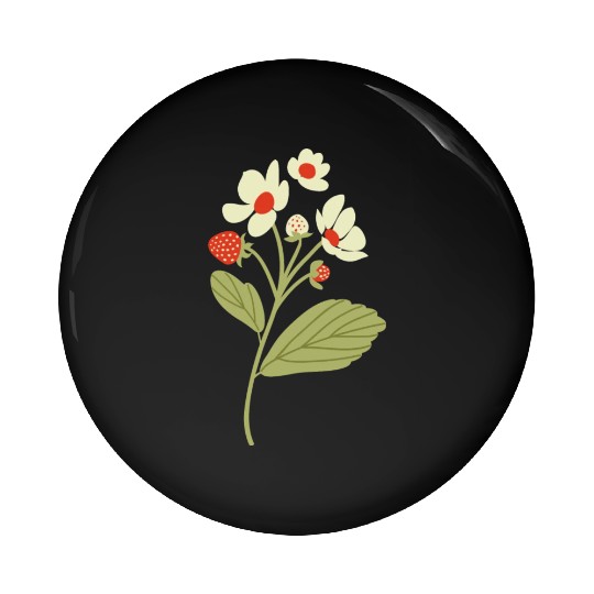 Strawberry Berry Pin Buttons