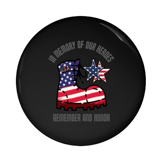 God bless America the land of the free Pin Buttons