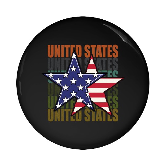 God bless America the land of the free Pin Buttons