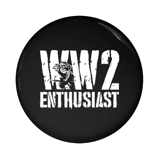 World War 2 WW2 Enthusiast Pin Buttons