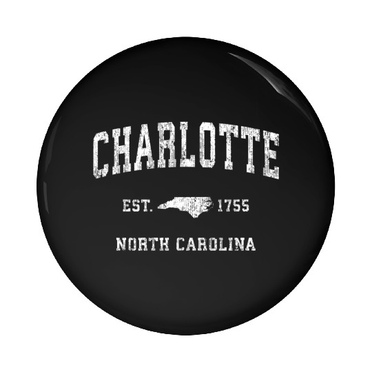 Charlotte North Carolina Nc Athletic Sports Pin Buttons