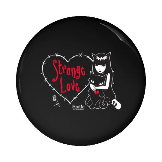 Emily The Strange Strange Love Pin Buttons