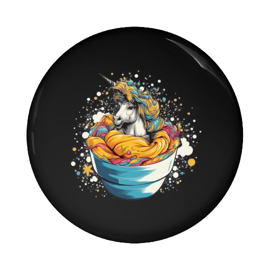 Unicorn Ice Cream Pin Buttons