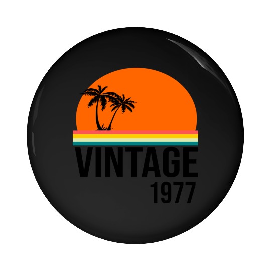Vintage 1977 Pin Buttons