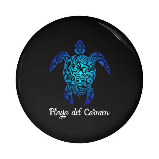 Playa Del Carmen Meco Tribal Sea Turtle Playa Pin Buttons