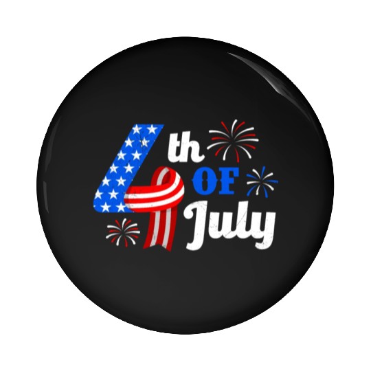4th July Independence Day Independent America Pin Buttons
