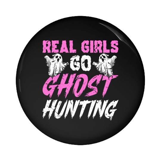 Paranormal Investigator Girls Ghost Hunting Pin Buttons