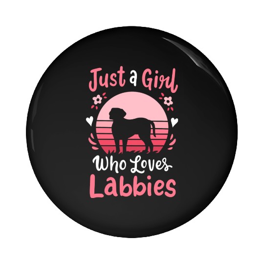 Labrador Labbie Dog Lover Retro Pin Buttons