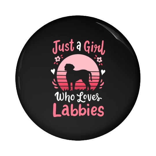 Labrador Labbie Dog Lover Retro Pin Buttons