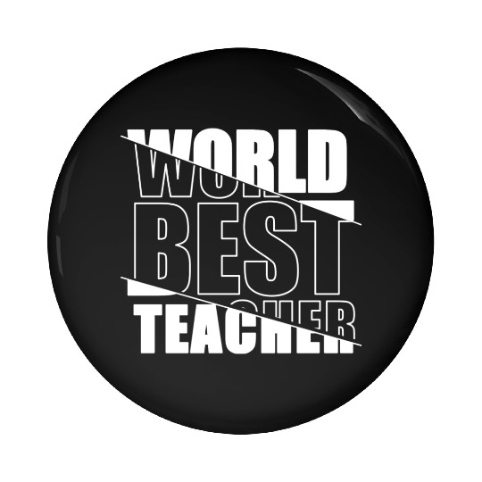World Best Teacher Pin Buttons