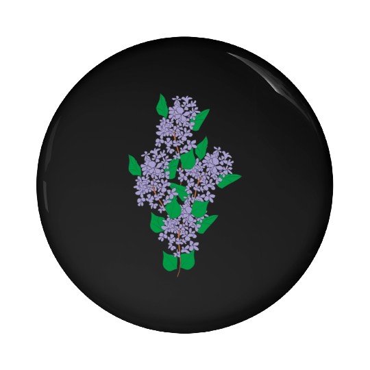 Lilac Flower T ShirtLilac Pin Buttons by Alekvik