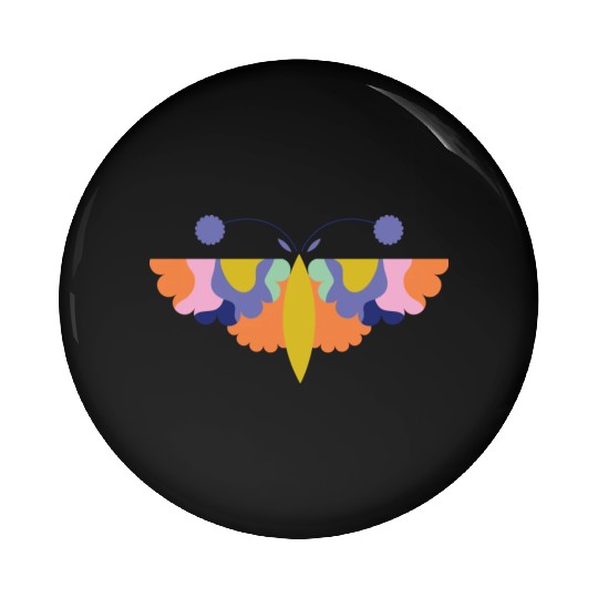 Colorful Happy Butterfly For Nature Lovers Pin Buttons