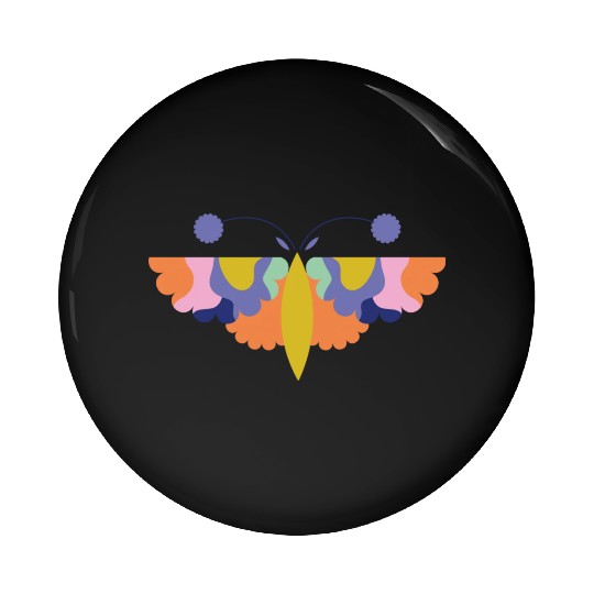 Colorful Happy Butterfly For Nature Lovers Pin Buttons
