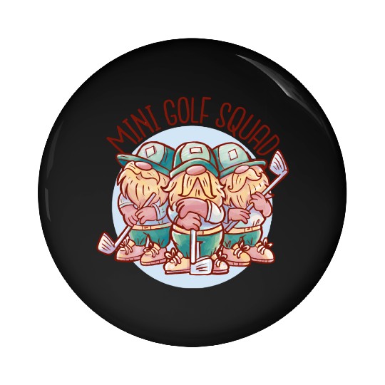 Mini Golf Gnomes Pin Buttons
