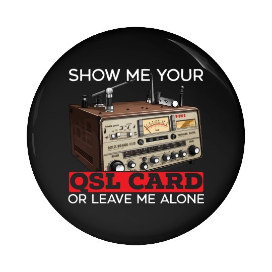 Ham Radio Operator Morse Code Radioactivity Pin Buttons