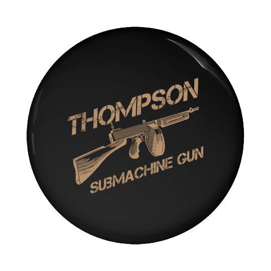 Thompson Submachine Gun | World War 2 Weapon Pin Buttons