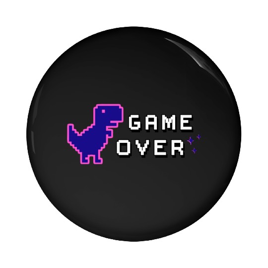 Game Over Lila Pin Buttons