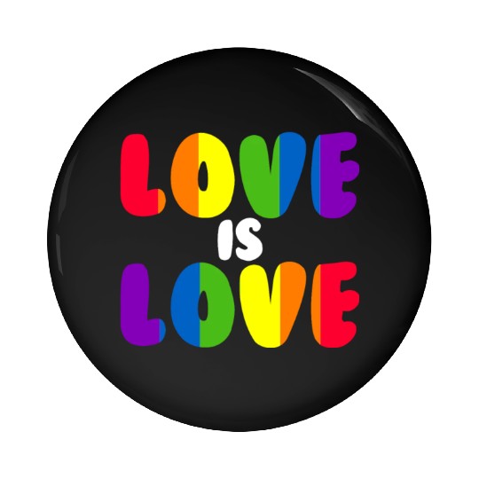 Love Is Love Rainbow LGBTQ Gay Pride Love Is Love Pin Buttons