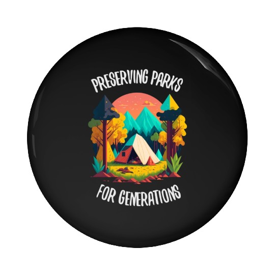 Natur Wildlife Outdoor Forest Camping Hiking Pin Buttons