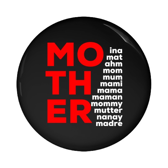 Mom names from all over the world green Pin Buttons