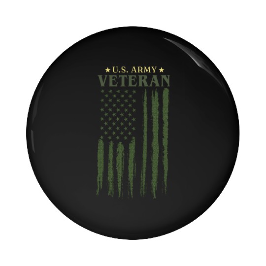 US army veteran Pin Buttons