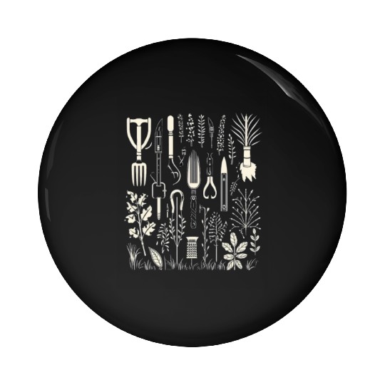 Gardening Tools Garden Gardener Horticulturist Pin Buttons