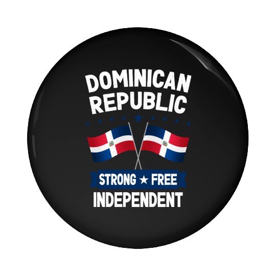 Dominican Republic Pin Buttons