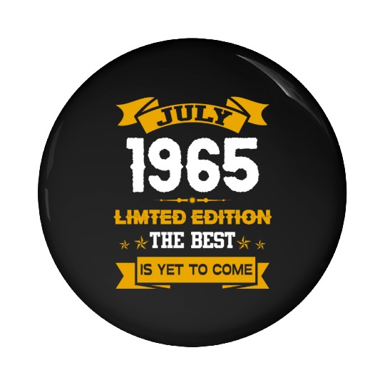July 1965 Birthday Surprise Pin Buttons