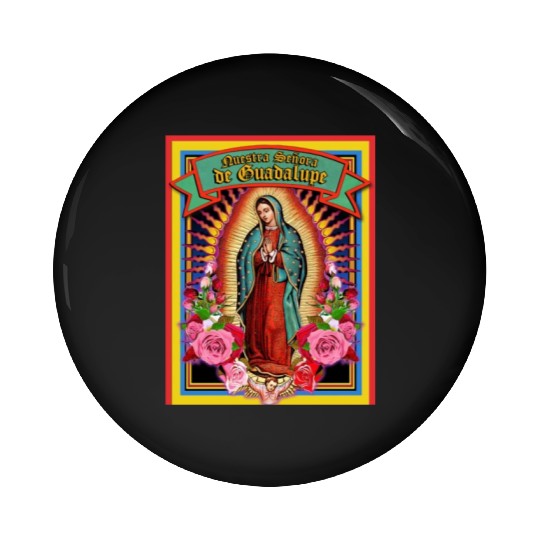 Our Lady Of Guadalupe Virgin Mary Pin Buttons