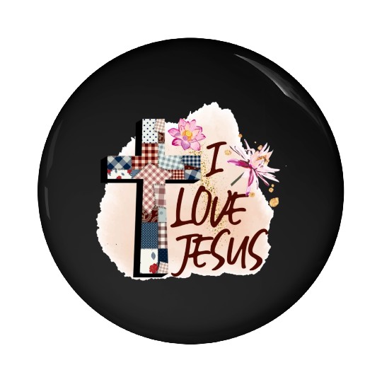 I Love Jesus Pin Buttons