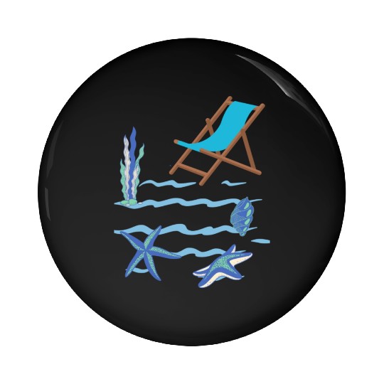 Sizzling Summer Beach Vibes Pin Buttons--Embrace the sun