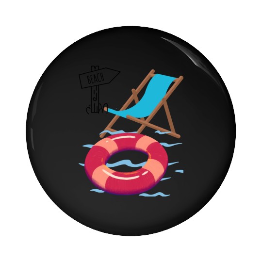 "Beach Vibes Pin Buttons: Embrace the Sun and Sand!"