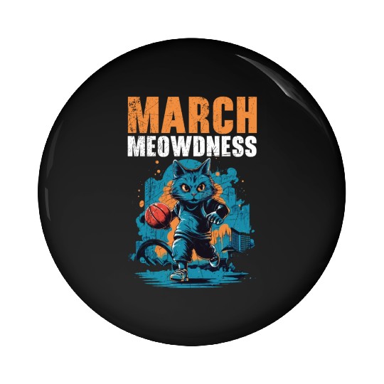 Basketball Cat Basketball Player I Love Basketball Pin Buttons