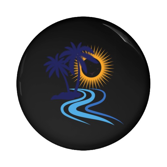 Summer - palm tree Pin Buttons