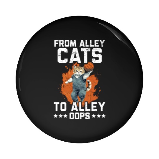 Basketball Cat Basketball Player I Love Basketball Pin Buttons