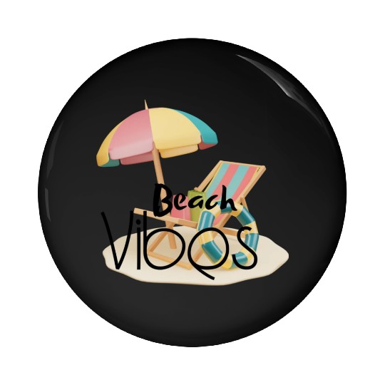 "Beach Vibes Pin Buttons: Embrace the Sun and Sand!"