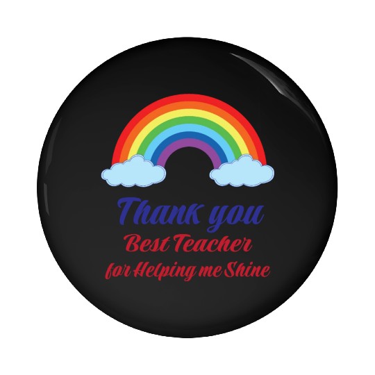 Thank you Best Teacher for helping me Shining Pin Buttons