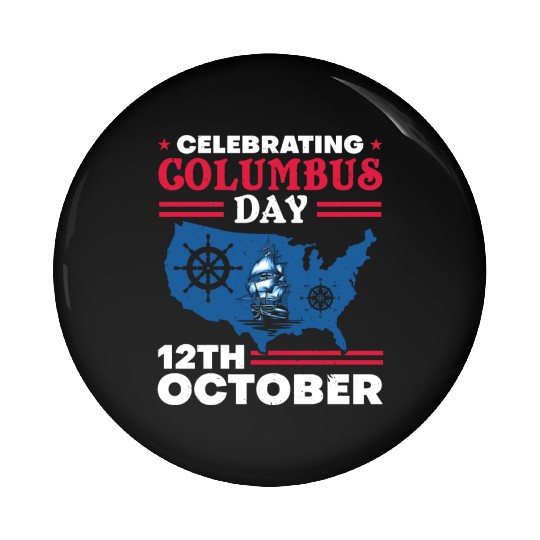 Christopher Columbus Italian American Columbus Day Pin Buttons