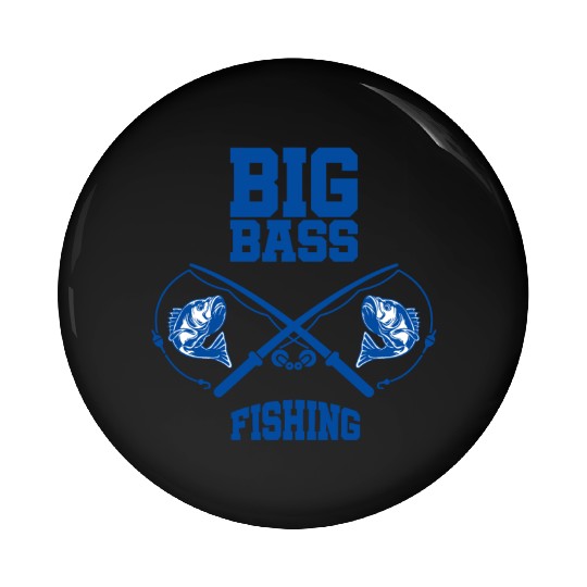 Big Bass Fishing Pin Buttons