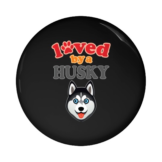 Husky Dog Lover Pin Buttons