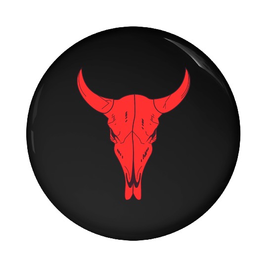 RED CUTE GOAT Pin Buttons