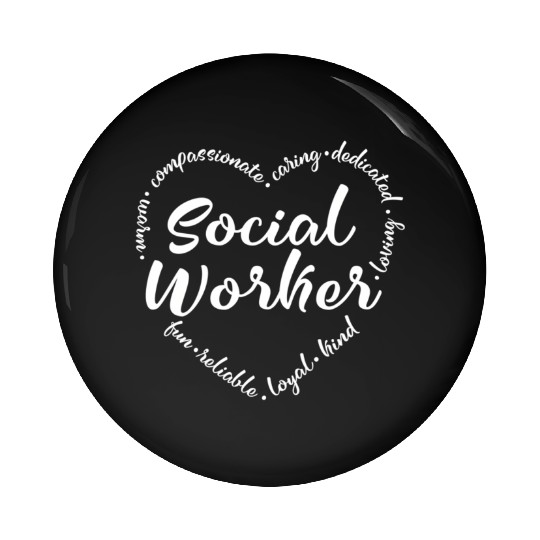 Social Worker He - Social Work Pin Buttons