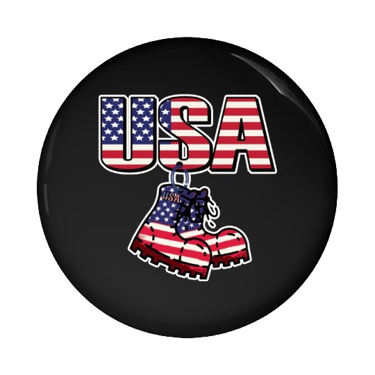 God bless America the land of the free Pin Buttons
