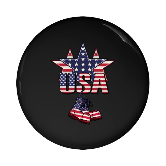 God bless America the land of the free Pin Buttons