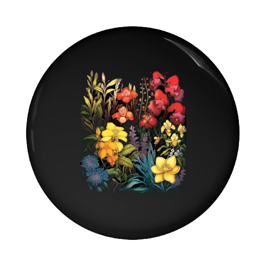 Orchids Flowers Garden Blossom Orchid Lover Pin Buttons