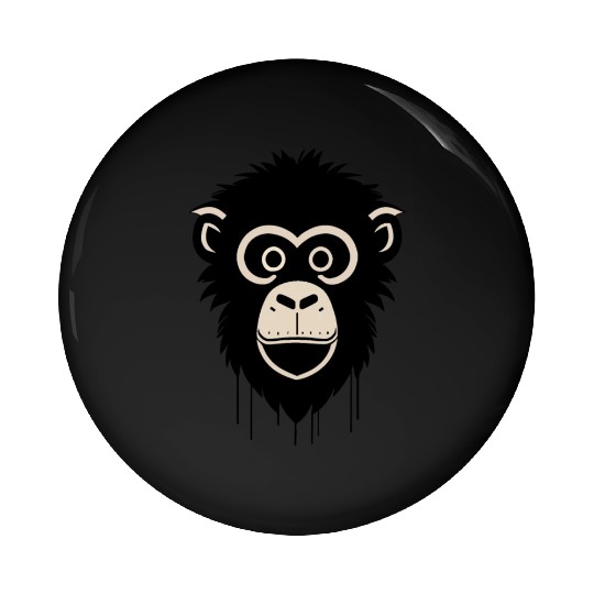 monkey face Pin Buttons