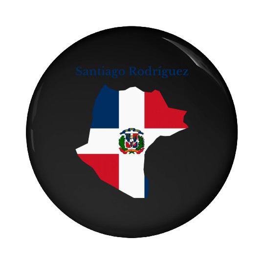 Santiago Rodriguez Province Dominican Republic Pin Buttons