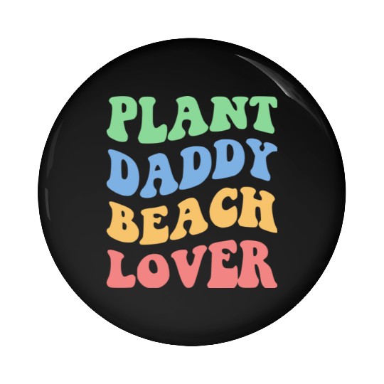 Plant Daddy Beach Lover Iv Pin Buttons