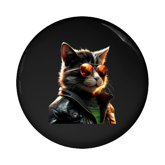 Cat With Sunglasses Cute Cat Mom Meow Paws Kitty Pin Buttons